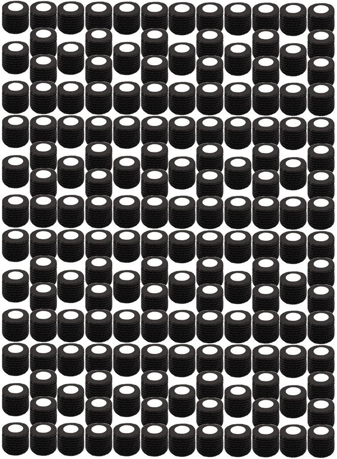 BQTQ 168 Rolls Self Adhesive Bandage Wrap 1 Inch Self Adherent Wraps Black Stretch Selfstick Bandages for Wrist Ankle Swelling Sprains - Image 1